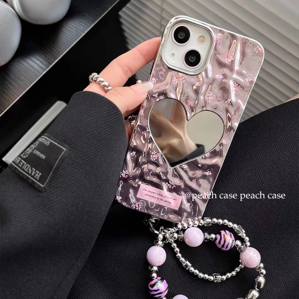 เคสโทรศัพท์มือถือแบบนิ่ม กันกระแทก กันรอยกล้อง แต่งกระจก ลายหัวใจ หรูหรา สําหรับ iPhone 15 14 13 12 11 Pro Max