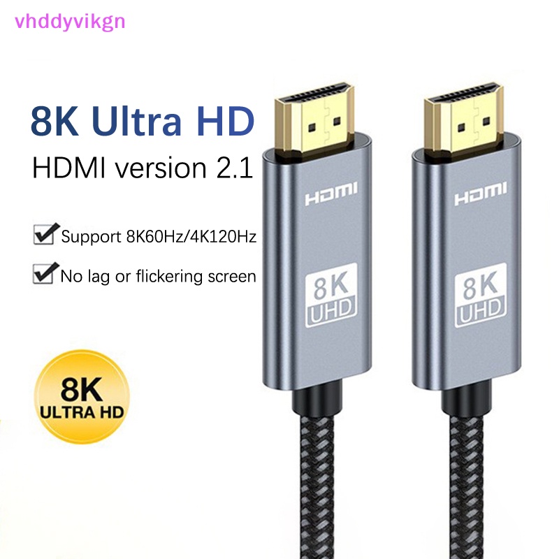 Vhdd สายเคเบิล HDMI 8K สําหรับ Xiaomi Box Xbox Series PS5 TV โปรเจคเตอร์ มอนิเตอร์ HDMI 2.1 UHD 8K@60Hz 4K@120Hz 48Gbps EARC Dolby Vision 5 เมตร TH