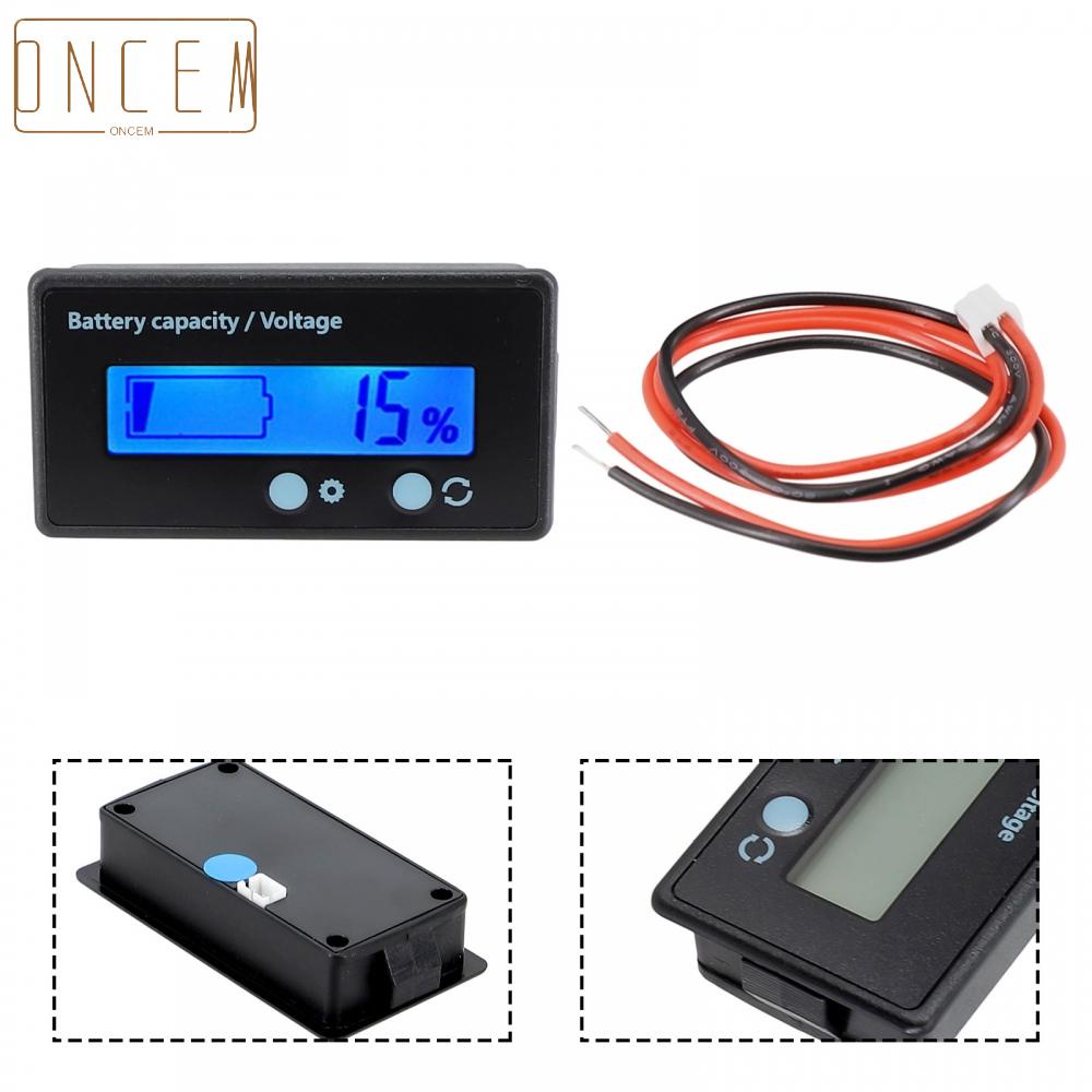 【ONCEMOREAGAIN】LCD Indicator With Wire Connection Socket Durable Battery Capacity Tester