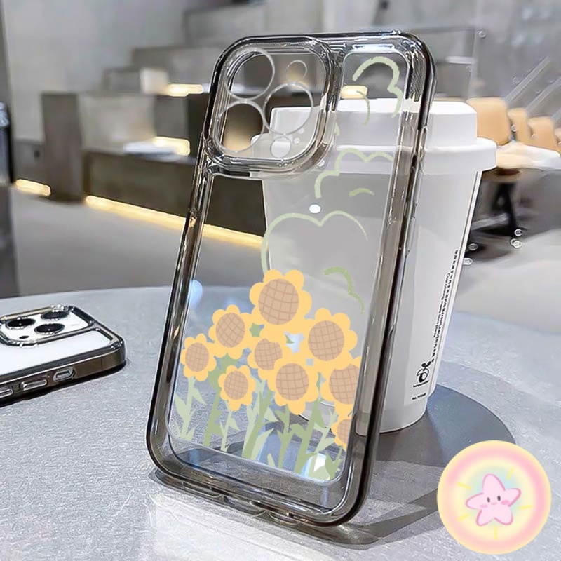 ดอกทานตะวัน เคส OPPO A57 A77s A78 A79 5G A98 Reno 7 8 8Z 8T 10 Find X5 Pro realme  8 9i 10T 11 pro p