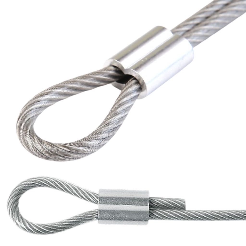 ปลอกอลูมิเนียม ร่องคู่แบบเลขแปด ปลอกร่องคู่ ปลอกสลิง ย้ำสายสลิง (ราคาต่อ 1 ตัว) พร้อมส่ง - รูปที่ 4