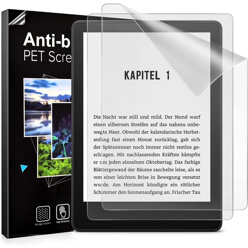 Timovo 2-Pack Matte Screen Protector 6.8 นิ้ว (รุ่นที่ 11,2021) สําหรับ Kindle Paperwhite Signature Edition Anti-Glare ฟิล์มกันรอยหน้าจอ PET