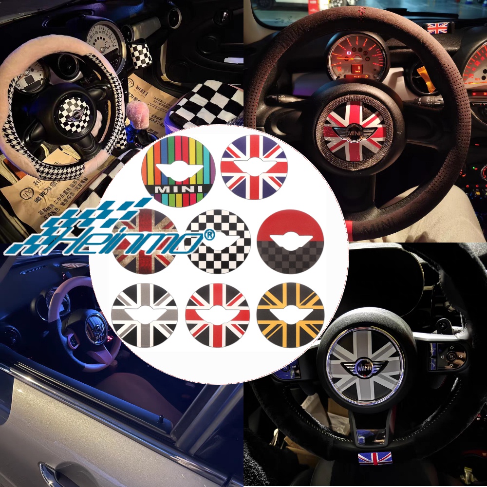 สติกเกอร์ติดพวงมาลัยรถยนต์ สําหรับ MINI R50 R52 R53 R55 R56 R57 R60 R61 F54 F55 F56 Cooper S JCW