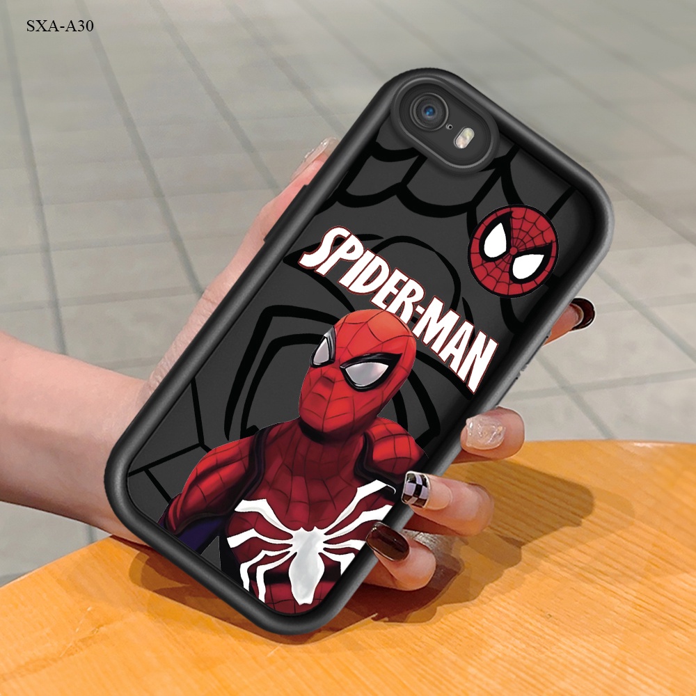 เข้ากันได้กับ Samsung Galaxy A20 A20S A21S A22 A23 A24 A30 A31 A32 A33 A34 4G 5G เคสซัมซุง สำหรับ Case Superhero Spider Hero เคสโทรศัพท์ Back Cover