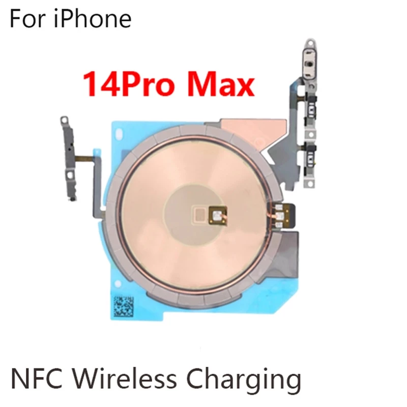 สติกเกอร์ขดลวดชาร์จ แบบไร้สาย พร้อมสายแพ สําหรับ iphone 14 14Plus 14P 14 Pro Max NFC thumbnail 6