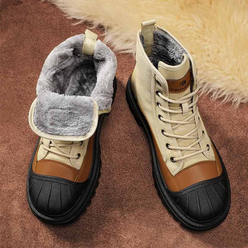 รองเท้าบูทมาร์ติน ข้อสูง ทรงหลวม เข้ากับทุกการแต่งกาย แฟชั่นสําหรับผู้ชาย สินค้าพร้อมส่ง