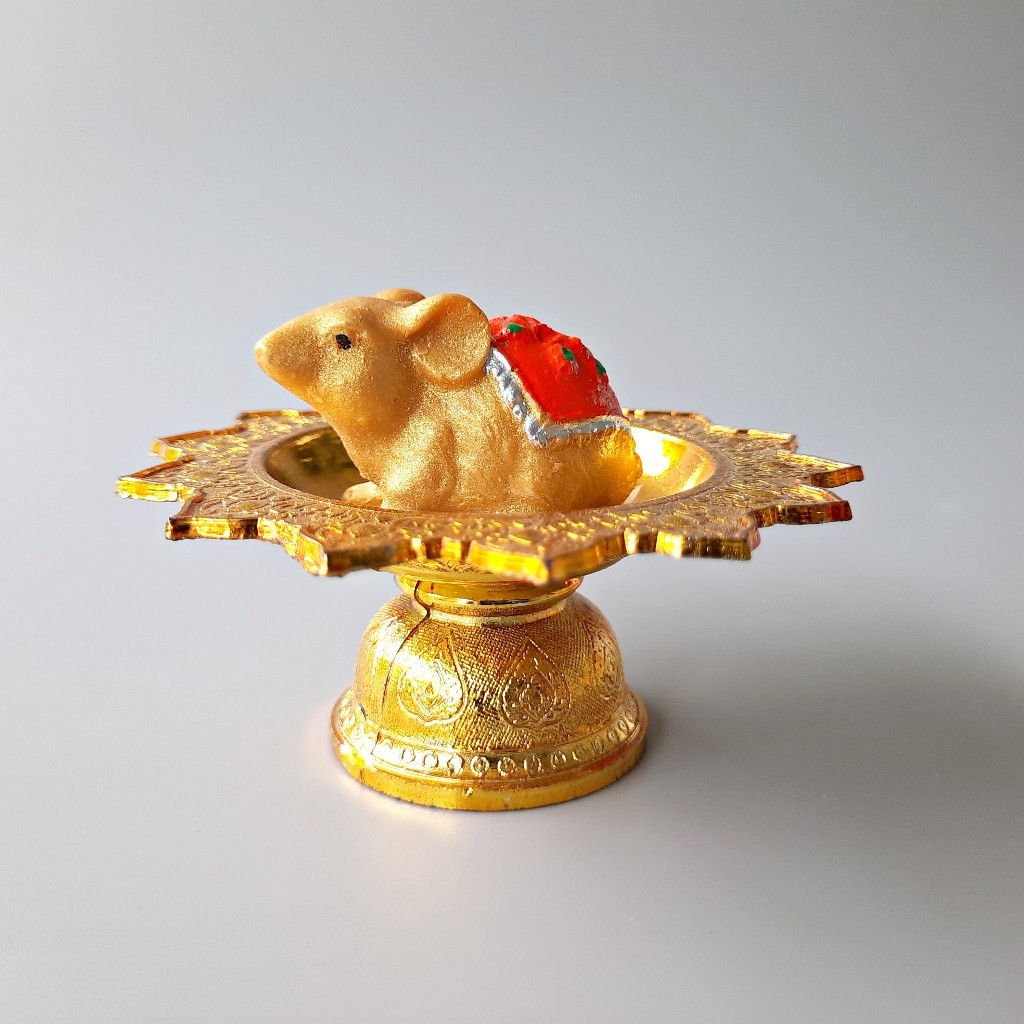 หนูมุสิกะเรซิ่น สีประจำวันเกิด เสริมพลังบูชาพระพิฆเนศ MOUSE02 - รูปที่ 6