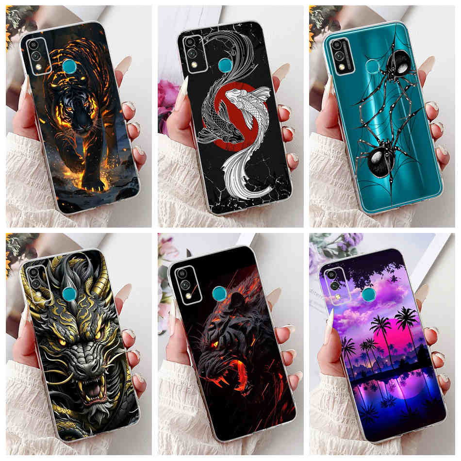 Honor 9X Lite JSN-L21 JSN-L22 JSN-L23 ใหม่แฟชั่น Dragon Spider สไตล์ปลอก Honor 9XLite ซิลิโคนนุ่ม TP