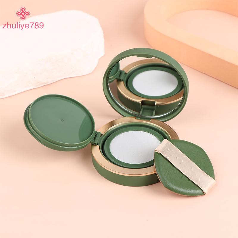 <zhuliye789>12g Air Cushionกล่องเปล่าBBครีมคอนเทนเนอร์ฟองน้ําพัฟและกระจกTravel Make Upอุปกรณ์เสริมแบ