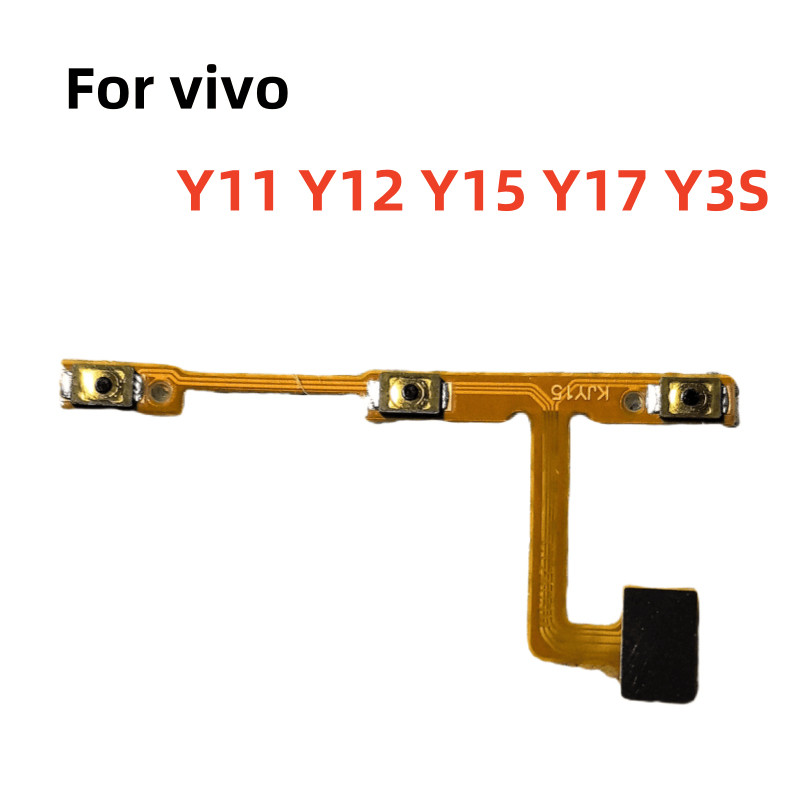 สวิทช์เปิดปิดคีย์ Mute ปุ่มปรับระดับเสียงริบบิ้น Flex สําหรับ vivo Y11 Y12 Y15 Y17 Y3S อะไหล่ TTME