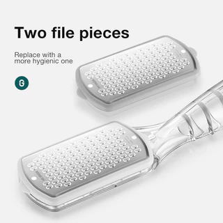 Mr.green Pedicure เครื่องมือเท้าแฟ้มส้นเท้า Raps แคลลัส remover สําหรับเท้า Scraper พร้อมกล่องเก็บแฟ้มสแตนเลส