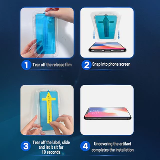 ฟิล์มกระจก สําหรับ For iPhone 11 13 16 Pro Max 17 iPhone 13 14 15 Pro Max 12 13 Pro Max 16 Plus 7 8 Plus 13 14 กันฝุ่น
