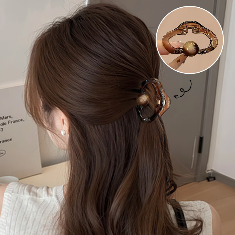 High-End Feeling Half-Tie Hair Small Grab Clip Female 2026 กิ๊บติดผมสไตล์ใหม่ ราคา ถูกที่สุด ดีลบีเคเค แกลเลอรีภาพที่ 8