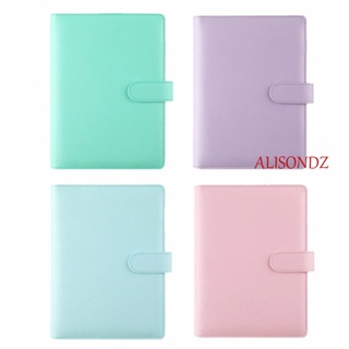 Alisondz ปกโน๊ตบุ๊ค DIY รีฟิล|ปกสมุดโน้ต แพลนเนอร์ แบบสันห่วง สีสดใส