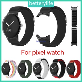 Btf สายนาฬิกาข้อมือไนล่อน ปรับได้ กันเหงื่อ แบบเปลี่ยน สําหรับ Pixel Smartwatch Sport