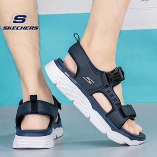 (พร้อมส่ง) Skechers_ MAX CUSHION รองเท้าแตะลําลอง ระบายอากาศ เหมาะกับการเล่นกีฬา โยคะ แฟชั่นฤดูร้อน สําหรับผู้ชาย