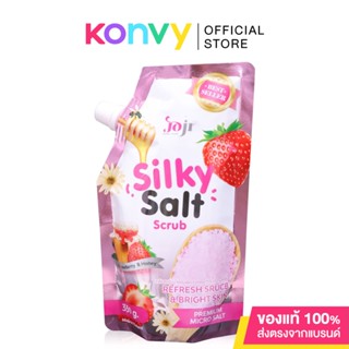 JOJI Secret Young Silky Salt Scrub Strawberry Honey 350g โจจิ ซีเคร็ท ยัง เกลือสครับน้ำหอม สูตรรีเฟชรผิว เพิ่มความสด...