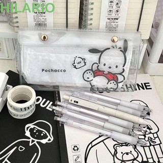 Hilario กระเป๋าดินสอ ลายการ์ตูน Pochacco กันน้ํา สีโปร่งใส สไตล์เกาหลี สําหรับใส่เครื่องเขียน สํานักงาน