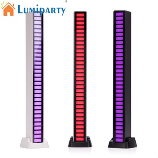 Lumiparty ไฟ Led รูปจังหวะปิ๊กอัพ Rgb ควบคุมด้วยเสียง สําหรับตกแต่งรถยนต์ บรรยากาศปาร์ตี้