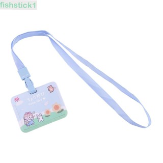 Fishstick1 ซองใส่บัตร ABS ลายน่ารัก สองด้าน สําหรับบัตรอาหาร บัตรรถบัส