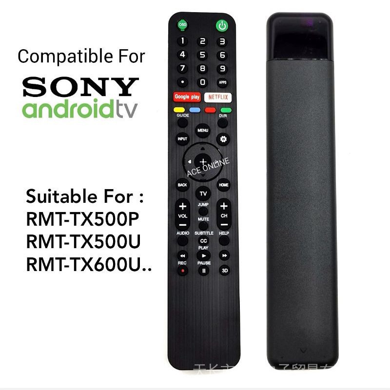 Sony สมาร ์ ท Android Voice TV รีโมทคอนโทรลใช ้ งานร ่ วมกับ RMT-TX500P RMT-TX500U RMT-TX600U RMF-TX