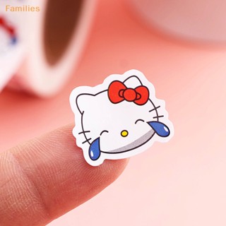 Families&gt; สติกเกอร์เทปกาว ลายการ์ตูน Hello Kittys น่ารัก สําหรับติดตกแต่งสมุดภาพ 500 ชิ้น