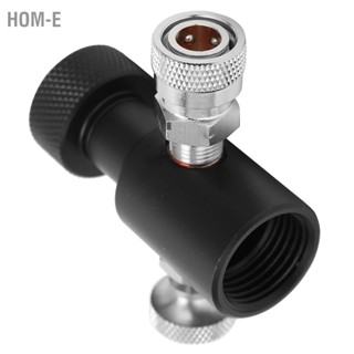 Hom-E G1/2-14 CO2 Refill Adapter Connector สีดำโซดา ASA Release Valve พร้อมปลั๊กด่วนขนาด 8 มม