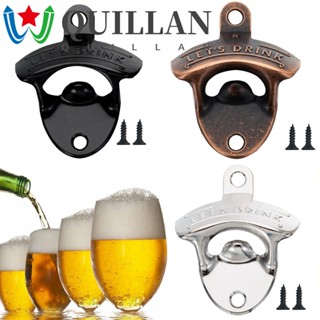 Quillan ที่เปิดขวด โลหะผสมสังกะสี พร้อมสกรูติดผนัง สําหรับบ้าน บาร์