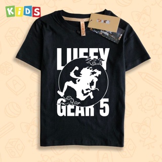 เสื้อยืด พิมพ์ลาย One Piece Luffy Gear 5 Son God Nika สําหรับเด็ก