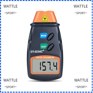 Wattle เครื่องวัดความเร็วเลเซอร์ 2.5RPM เป็น 99999 RPM ขนาดเล็ก ไม่สัมผัส