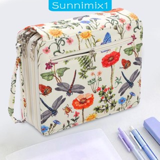 [Sunnimix1] กระเป๋าดินสอ กระเป๋าสีน้ํา 120 ช่อง พร้อมสายคล้อง สามชั้น สําหรับผู้ใหญ่ โรงเรียน ออฟฟิศ