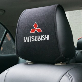 Mitsubis ปลอกหมอนรองศีรษะในรถยนต์ ผ้าฝ้าย พร้อมกระเป๋า 1 ชิ้น