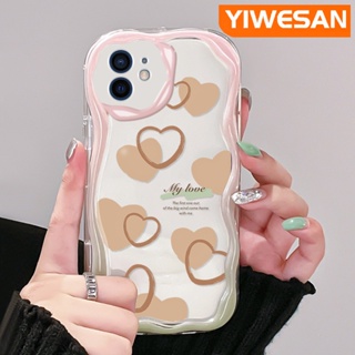 เคสโทรศัพท์มือถือแบบนิ่ม ใส กันกระแทก ลายหัวใจ สีครีม แฟชั่น สําหรับ iPhone 12 12 Pro 12 Mini 12 Pro Max