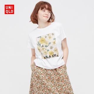 S-5XL Uniqlo เสื้อยืดแขนสั้น พิมพ์ลาย PAUL JOE สําหรับผู้หญิง (UT) 44704843