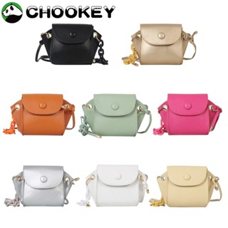 Chookey กระเป๋าสะพายไหล่ หนัง PU ขนาดเล็ก สวยหรู พร้อมสายสะพาย ใส่เหรียญได้ สําหรับผู้หญิง