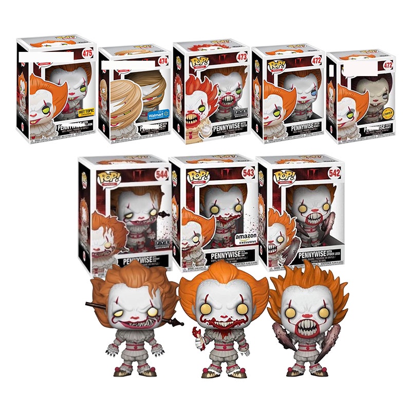 Funko Pop IT ฟิกเกอร์ Joker Pennywise ภาพยนตร์ แอคชั่น โมเดล ของเล่น ของขวัญสําหรับเด็ก