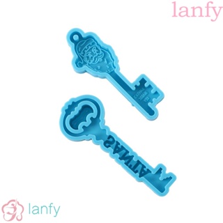 Lanfy แม่พิมพ์ซิลิโคนเรซิ่น อีพ็อกซี่ รูปธีมคริสต์มาส สําหรับทํางานฝีมือ DIY