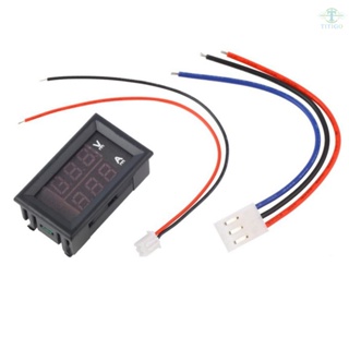 New DC1-100V 10A Digital Double Color Blue &amp; Red LED Display Voltmeter Ammeter Voltage Current Indicator Home Use Tool