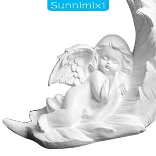 [Sunnimix1] ฟิกเกอร์รูปปั้นเชอรับนางฟ้า ทนทาน สําหรับตกแต่งบ้าน ห้องนั่งเล่น ในร่ม และกลางแจ้ง