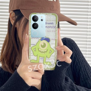 ใหม่ เคสโทรศัพท์มือถือ ซิลิโคนนิ่ม TPU ลายการ์ตูนมอนสเตอร์ตาโตน่ารัก สําหรับ VIVO V29 VIVO Y78 Y27 V29 5G 4G 2023