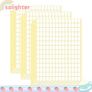 SOLIGHTER ป้ายฉลากเปล่า ขนาดเล็ก เนื้อแมตต์ ถอดออกได้ สีขาว สําหรับสํานักงาน