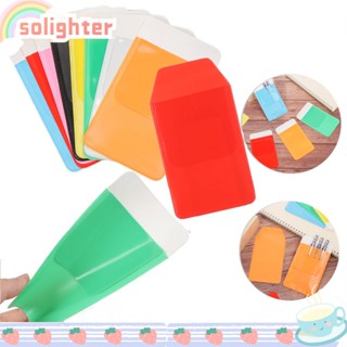 Solighter กระเป๋าดินสอ PVC ป้องกัน สําหรับโรงเรียน สํานักงาน