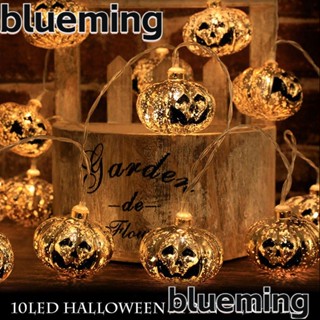 Blueming2 สายไฟหิ่งห้อย LED 10 ดวง ลายฟักทอง สําหรับตกแต่งบ้าน บาร์ ฮาโลวีน