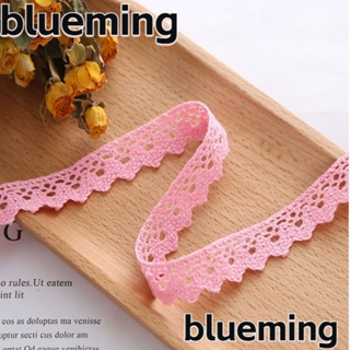 Blueming2 ริบบิ้นลูกไม้สแปนเด็กซ์ สีชมพู สําหรับตกแต่งเสื้อผ้า DIY