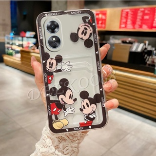 เคสโทรศัพท์มือถือแบบนิ่ม ลาย MN MK น่ารัก พร้อมช่องใส่บัตร สําหรับ OPPO A38 A58 A78 A98 4G 5G oppoA38 2023