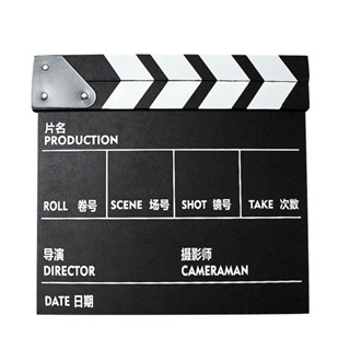 Professional Multifunctional Home Decor Photo Props Black Dry Erase For Director Cut Action Sence Movie Clapboard