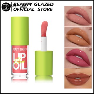 BEAUTY GLAZED Rare Bright Lustrous Lip Essence Lip Oil Moisturizing Shine Shimmer Plumping Lip Tint Lip Care Lip Gloss Glaze แต่งหน้าความงาม Cruelty-Free -eelhoe