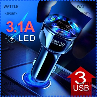 Wattle อะแดปเตอร์ชาร์จเร็ว QC 3.0 สําหรับรถยนต์