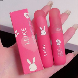 LEIKE Velvet Fog Lip Mud LongLasting Moisturizing Lip Gloss ใน 6 เฉดสีสวย lip glaze ความงามและสุขภาพแต่งหน้า lip gloss water proofing เพิ่ม aura puueqg