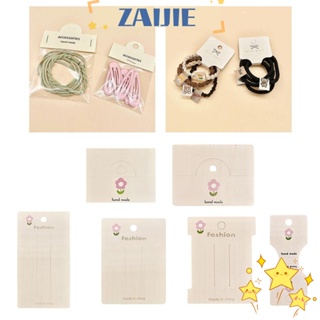 Zaijie24 ชุดป้ายแท็กแขวนบรรจุภัณฑ์ ลายดอกไม้น่ารัก 100 ชิ้น